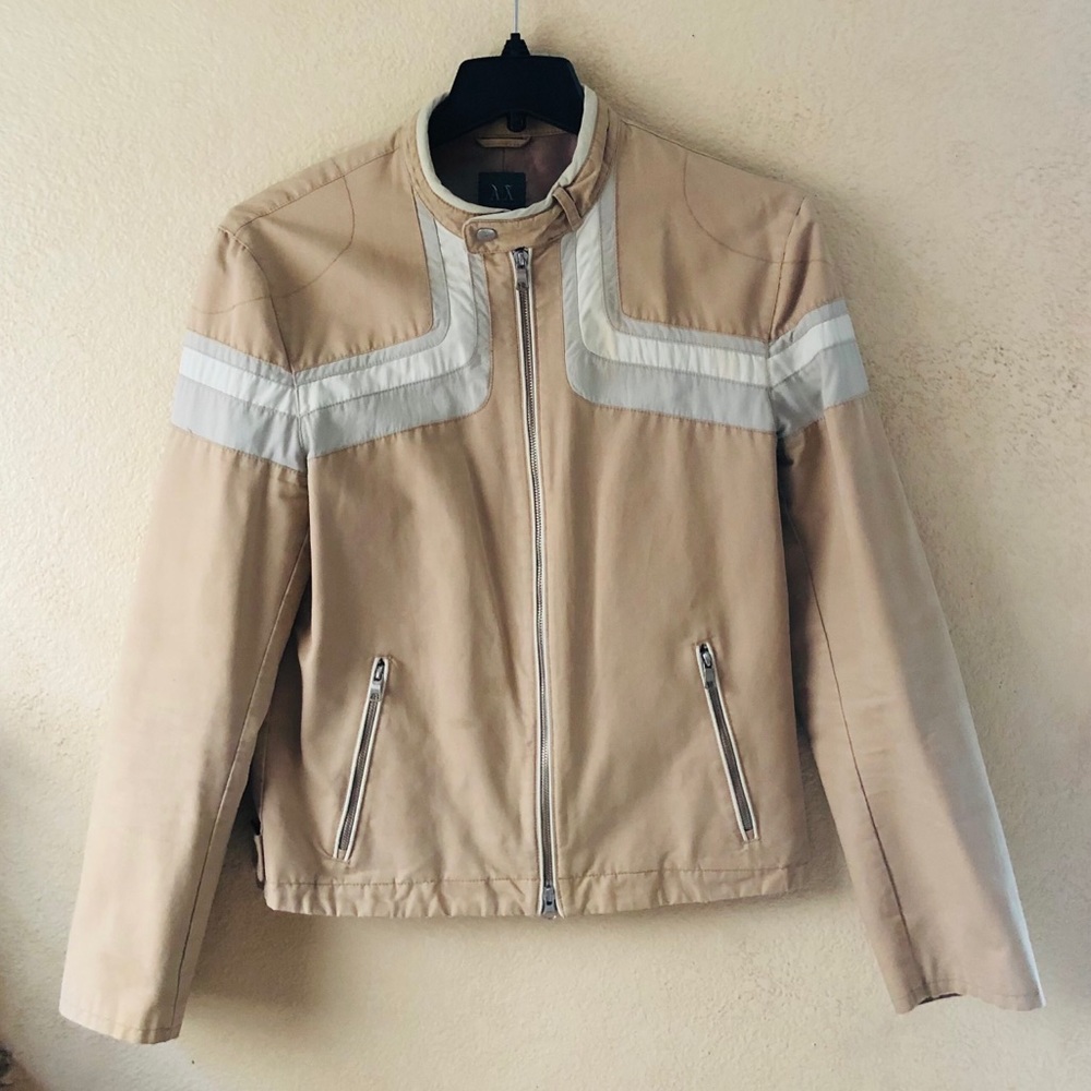 ARMANI EXCHANGE BROWN BOMBER JACKET